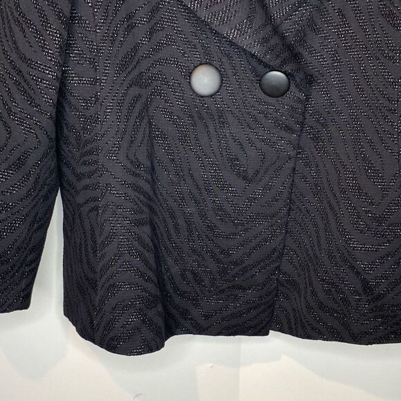 Classiques entier large button textured plus size blazer career black XL lined n - Picture 4 of 8